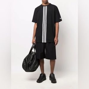 Y-3 three-stripe Crew Neck T-shirt